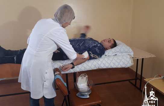 Новини Вінниці / Майбутні вінницькі рятувальники сьогодні стали донорами та поповнили банк крові 