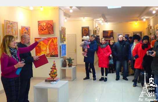 Новини Вінниці / Майже сто робіт підготували вінницькі художники для «Різдвяної палітри» (ФОТО)
