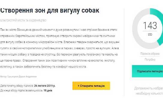 Новини Вінниці / Вінничанка просить створити зони відведенні для вигулу собак