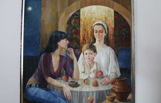 Новини Вінниці / У Вінниці презентували «Горизонтальне» мистецтво.  Український художник мазки пензля замінив лініями (ФОТО)