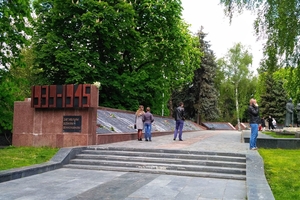 Новини Вінниці / До Вічного вогню у Вінниці покласти квіти прийшли сотні родин з дітьми 