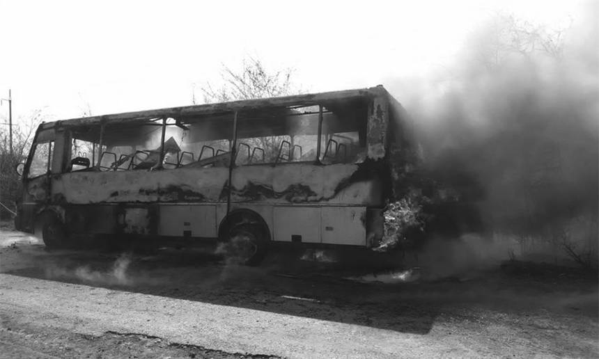 Новини Вінниці / У Чернівецькому району на трасі згорів рейсовий автобус