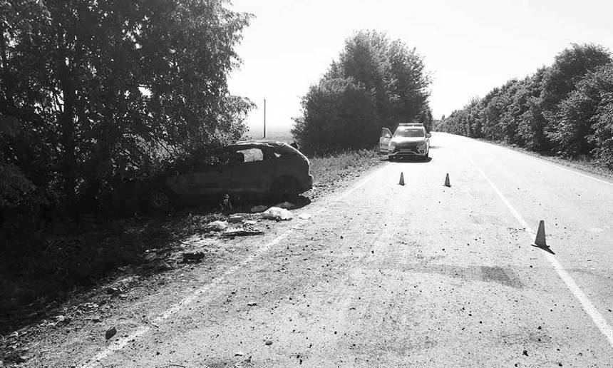 Новини Вінниці / Біля Гайсина легковик злетів з дороги. Двоє дорослих й дитина – у лікарні (ФОТО)