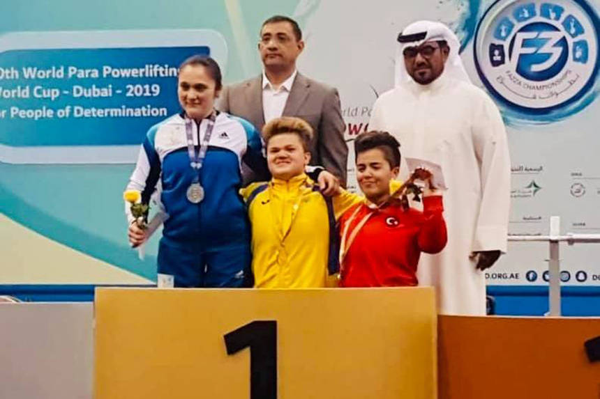 Вінничанка Мар’яна Шевчук в ОАЕ на Кубку світу з пара-пауерліфтингу виборола золото та встановила новий рекорд / Новости Винницы и области / Інформаційний портал На Париже Новини Вінниці / Вінничанка Мар’яна Шевчук в ОАЕ на Кубку світу з пара-пауерліфтингу виборола золото та встановила новий рекорд
