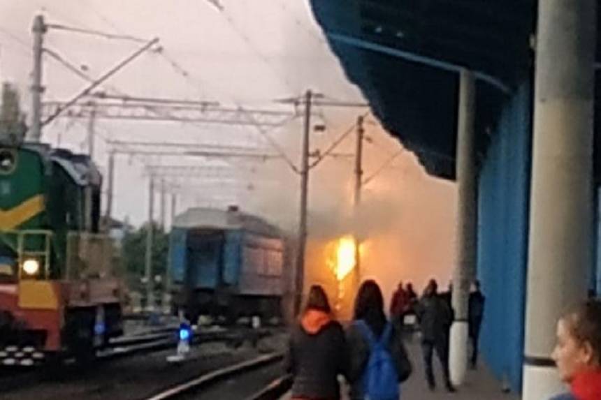 Новини Вінниці / На вокзалі у Вінниці горів потяг: обійшлося без жертв