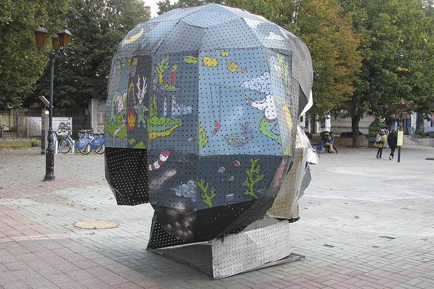 Новини Вінниці / У Вінниці встановили «Голову Гоголя»: місцеві діти стали найбільшими поціновувачами інсталяції (ФОТО)