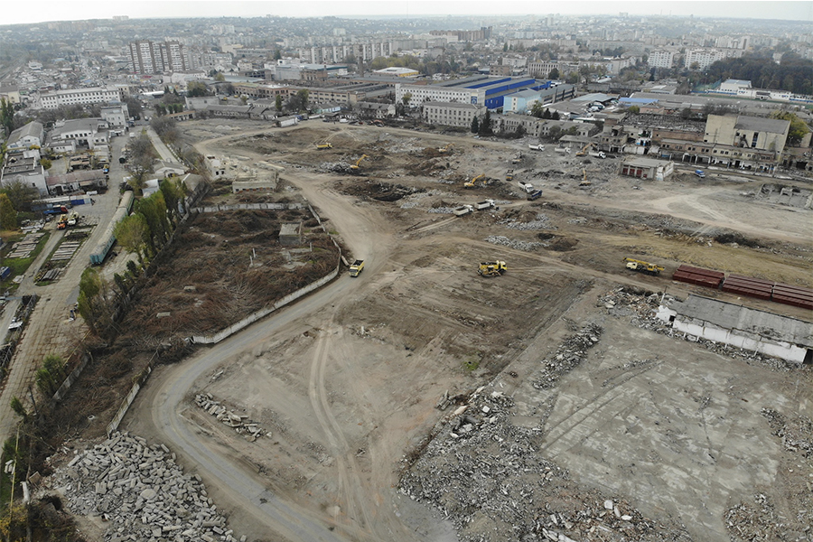 Новини Вінниці / У Вінниці будується другий «Епіцентр». Територія колишнього м’ясокомбінату вже спорожніла 