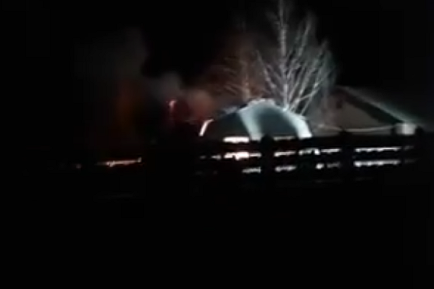 Новини Вінниці / На Вінниччині горів склад військової частини: гасили майже чотири години