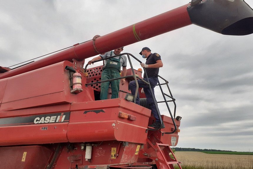 Новини Вінниці / На Вінниччині жнива проходять під контролем вогнеборців