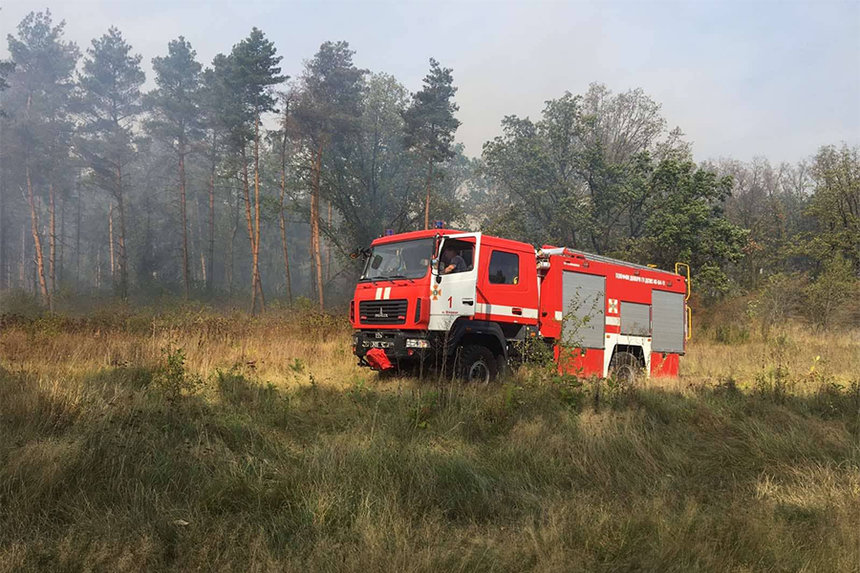 Новини Вінниці / На «Вервольфі» поруч з Вінницею підпалили стерню, вогонь перекинувся на музейний комплекс 
