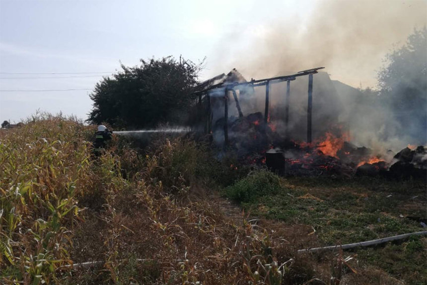 Новини Вінниці / Через дитячі ігри на Вінниччині згоріло 5 тонн сіна (ФОТО)