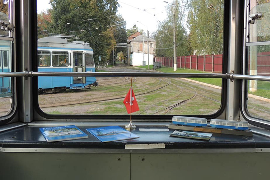 Новини Вінниці /  У Вінниці створили музей-вагон швейцарських трамваїв 