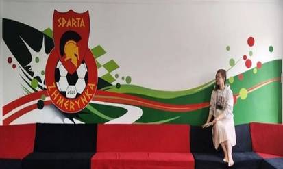 Новини Вінниці / На Вінниччині створили фірмовий мурал з логотипом місцевого футбольного клубу