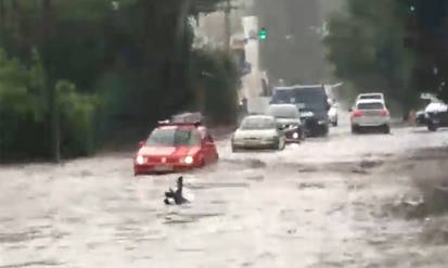 Новини Вінниці / Злива у Вінниці: вулиці перетворилися на річки, а вантажівки стали амфібіями (ВІДЕО)