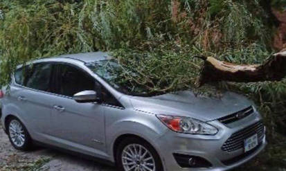 Новини Вінниці / Наслідки негоди у Вінниці: вихор на Бугу, розбиті автівки та повалені дерева (ВІДЕО)