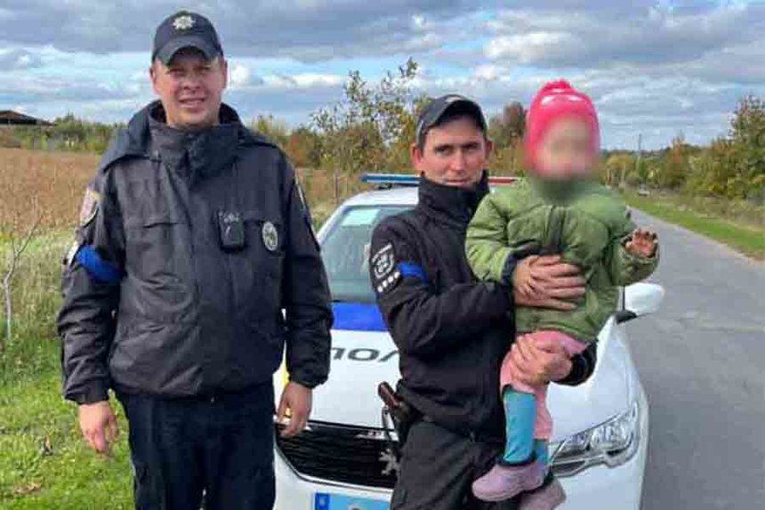 Новини Вінниці / Поки мати не бачить: на Вінниччині подорож дворічної дитини зупинили за 2 кілометри від дому
