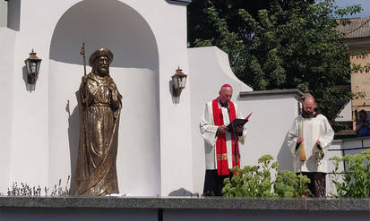 Новини Вінниці / У Вінниці відкрили пам’ятник Святому Якову, як відправну точку Подільського шляху 
