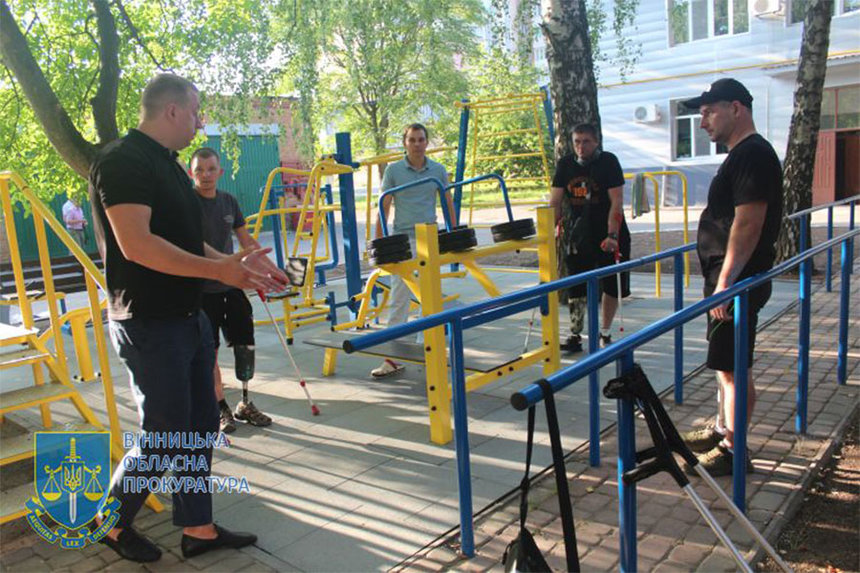 Новини Вінниці / У Вінниці на території протезного підприємства відкрили майданчик для реабілітації ветеранів