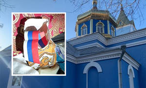 Новини Вінниці / У ладижинському храмі знайшли російські «триколори». Місцевий священик чекав на «своїх»?